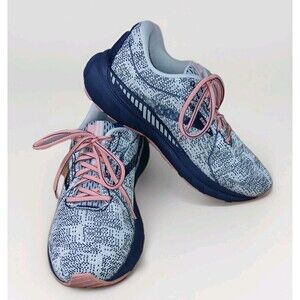 Brooks Adrenaline GTS 21 Running Shoes Women's Size 10 White Blue Pink Comfort